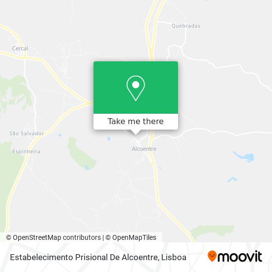 Estabelecimento Prisional De Alcoentre mapa