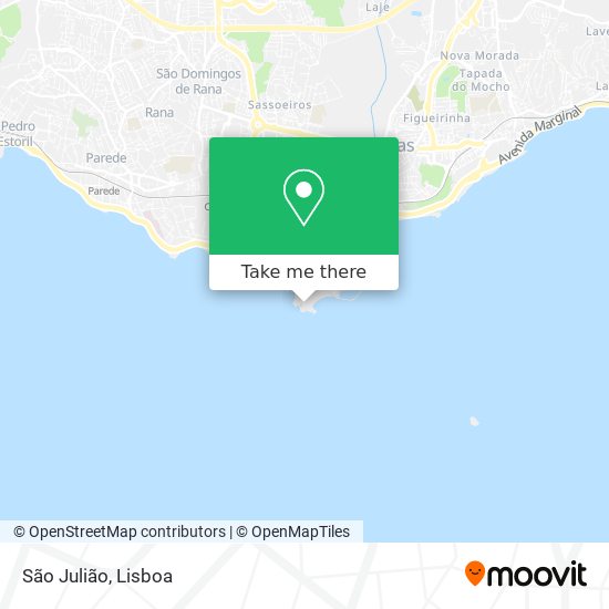 São Julião mapa