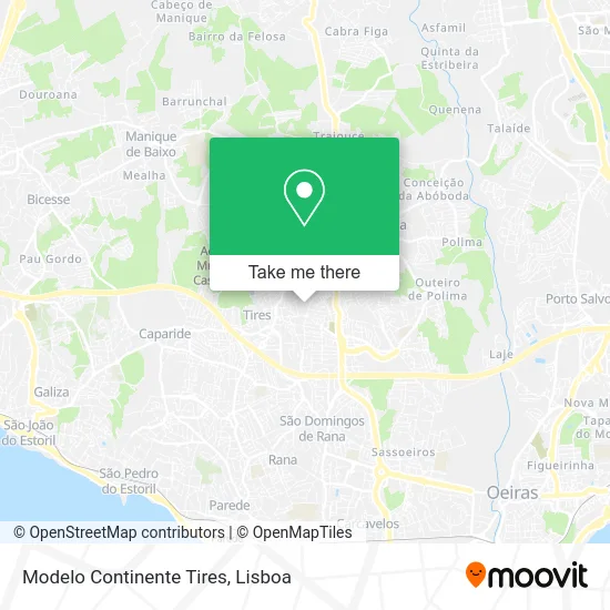 Modelo Continente Tires map