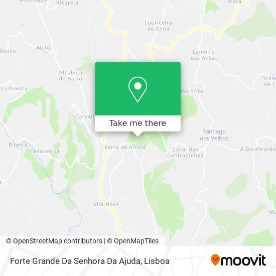 Forte Grande Da Senhora Da Ajuda mapa
