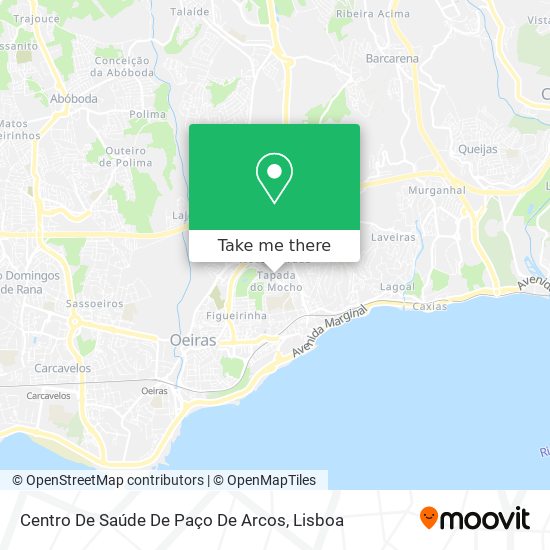 Centro De Saúde De Paço De Arcos map