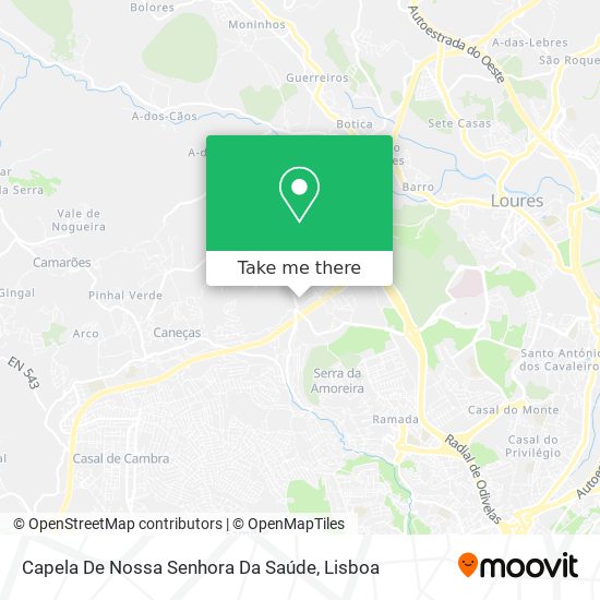 Capela De Nossa Senhora Da Saúde mapa