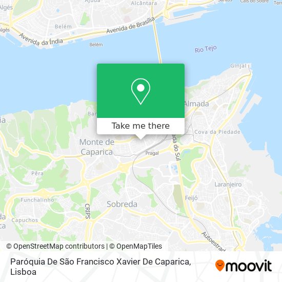 Paróquia De São Francisco Xavier De Caparica map