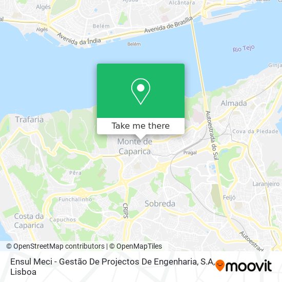 Ensul Meci - Gestão De Projectos De Engenharia, S.A mapa
