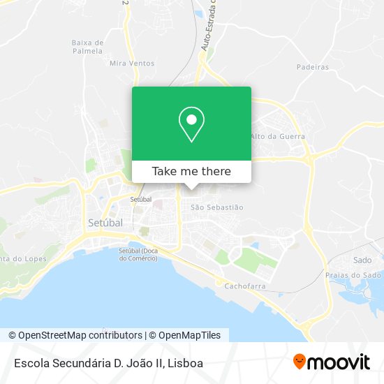 Escola Secundária D. João II mapa