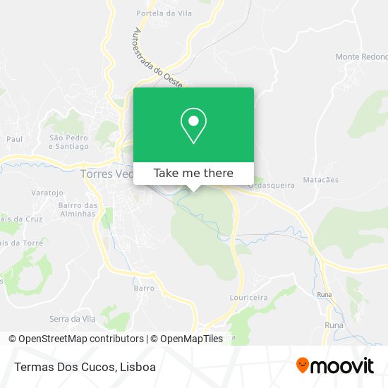 Termas Dos Cucos map