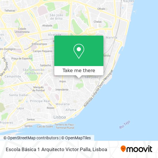 Escola Básica 1 Arquitecto Victor Palla map