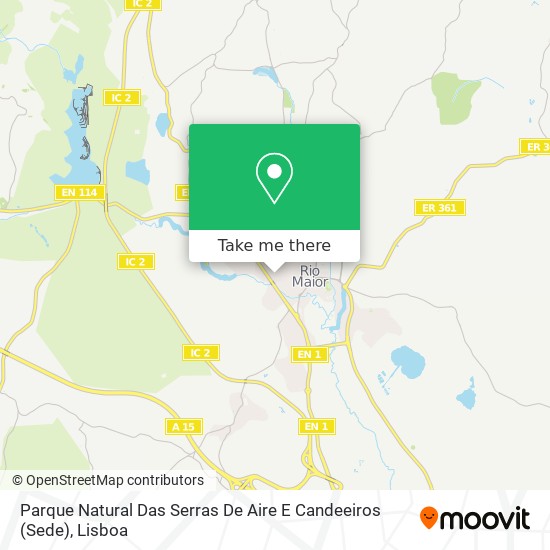 Parque Natural Das Serras De Aire E Candeeiros (Sede) map