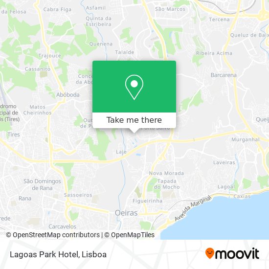 Lagoas Park Hotel mapa