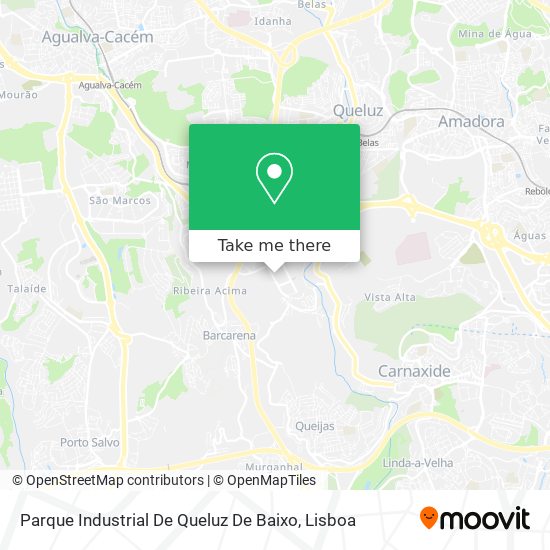 Parque Industrial De Queluz De Baixo map