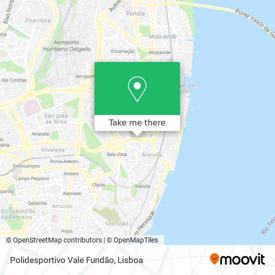 Polidesportivo Vale Fundão map
