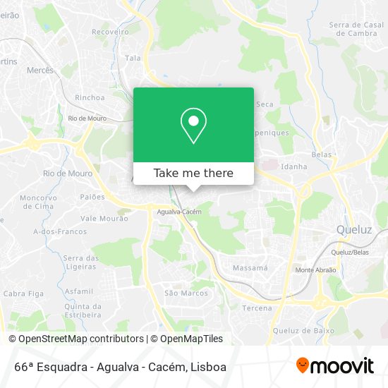 66ª Esquadra - Agualva - Cacém mapa