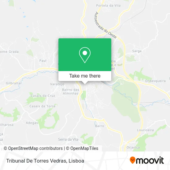 Tribunal De Torres Vedras map