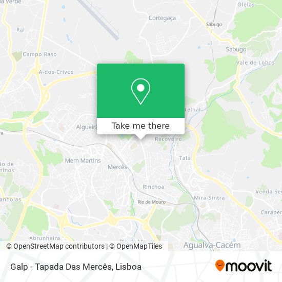 Galp - Tapada Das Mercês map
