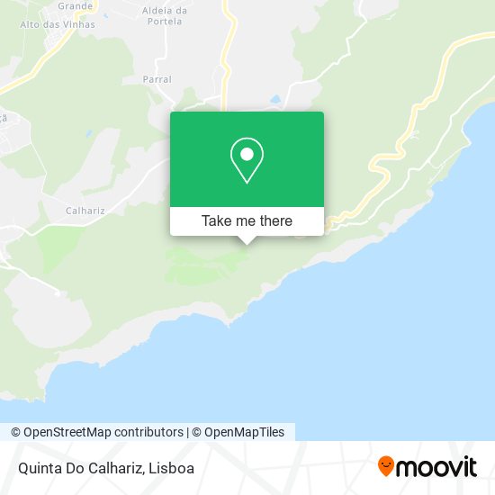 Quinta Do Calhariz mapa