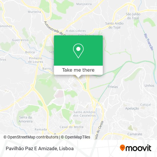 Pavilhão Paz E Amizade mapa