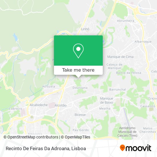 Recinto De Feiras Da Adroana mapa