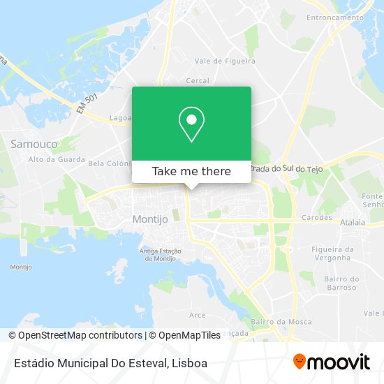 Estádio Municipal Do Esteval map