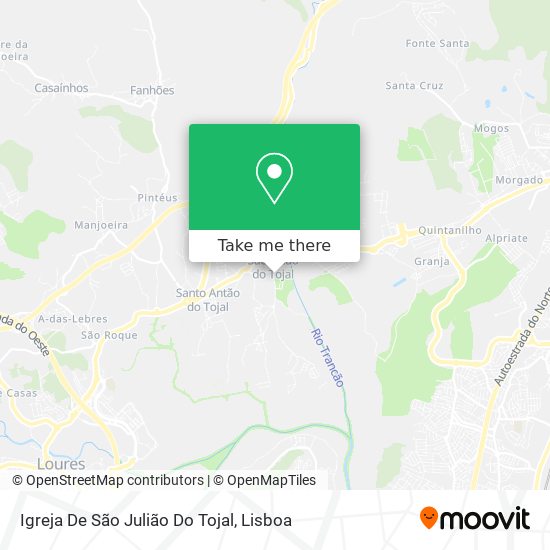 Igreja De São Julião Do Tojal map