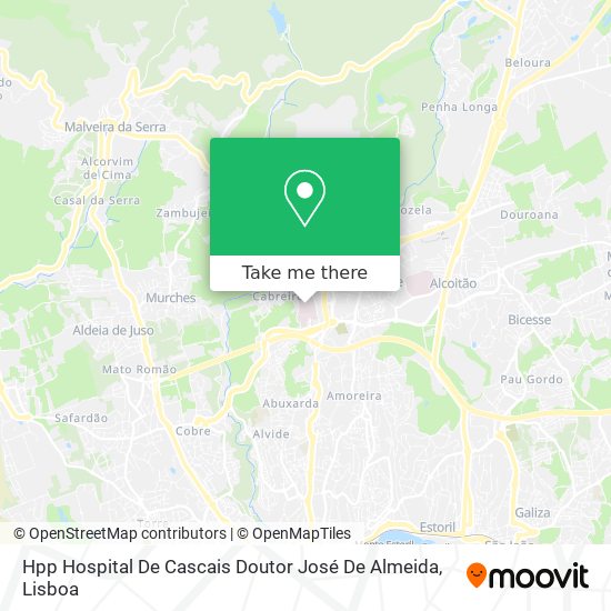 Hpp Hospital De Cascais Doutor José De Almeida map