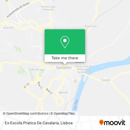 Ex-Escola Pratica De Cavalaria mapa