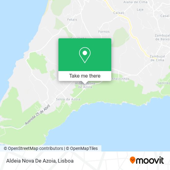 Aldeia Nova De Azoia mapa