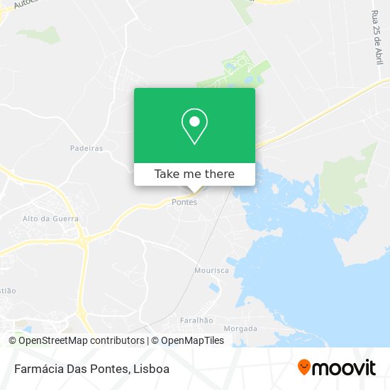 Farmácia Das Pontes mapa