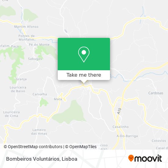 Bombeiros Voluntários mapa