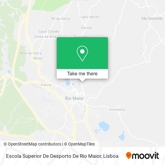 Escola Superior De Desporto De Rio Maior map
