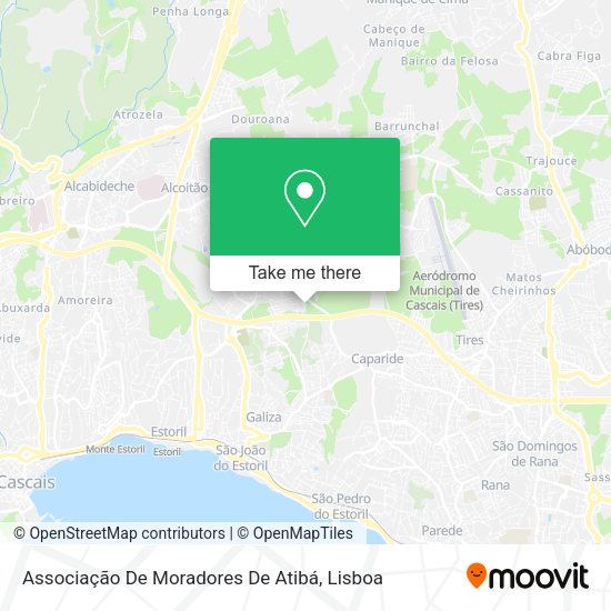Associação De Moradores De Atibá map