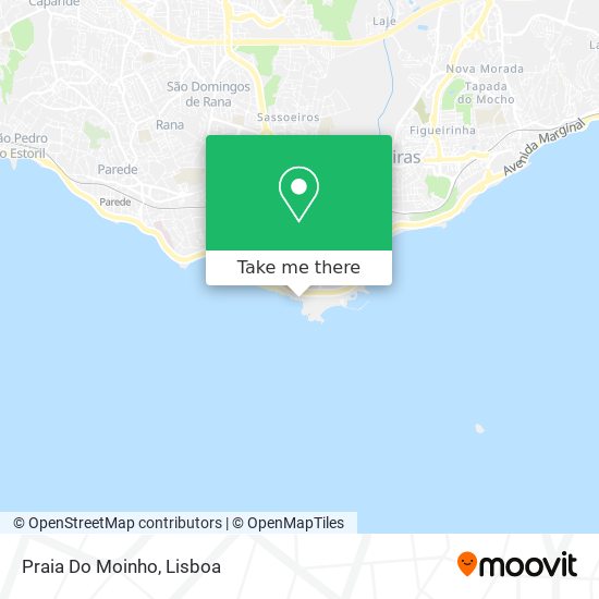 Praia Do Moinho mapa