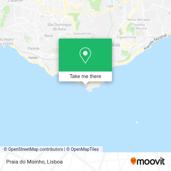 Praia do Moinho map