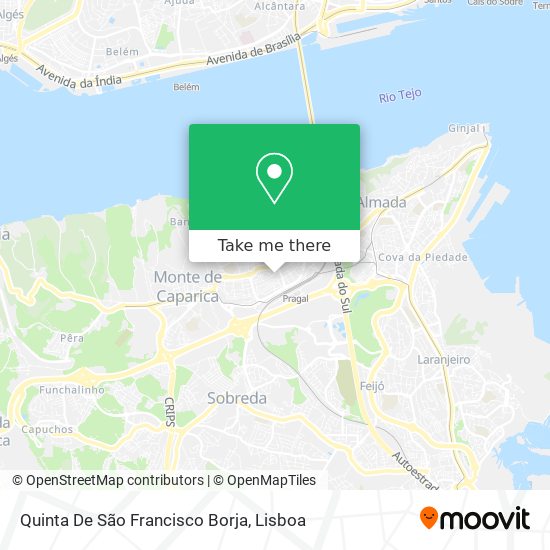 Quinta De São Francisco Borja mapa