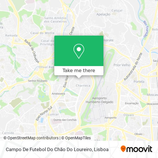 Campo De Futebol Do Chão Do Loureiro mapa