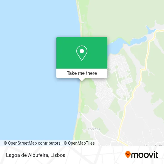 Lagoa de Albufeira map