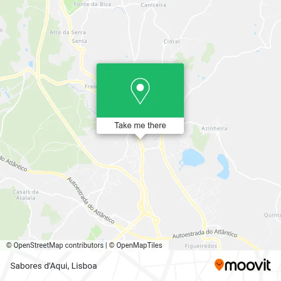 Sabores D'Aqui map