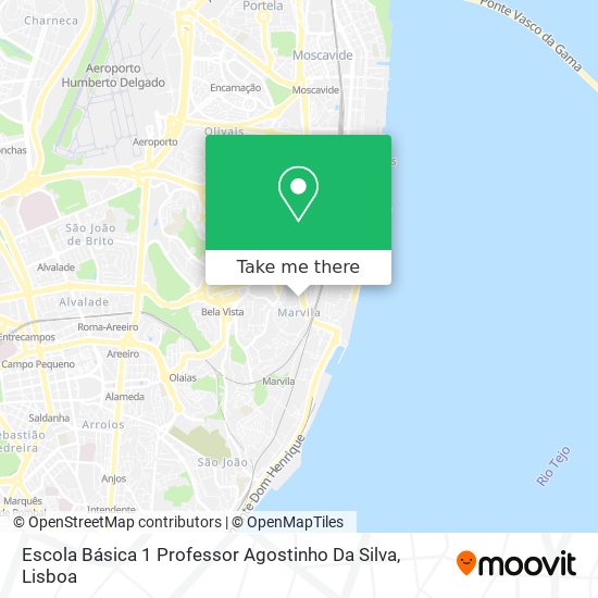 Escola Básica 1 Professor Agostinho Da Silva mapa