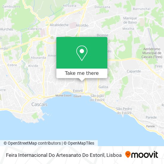 Feira Internacional Do Artesanato Do Estoril mapa