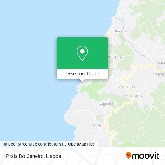 Praia Do Caneiro mapa