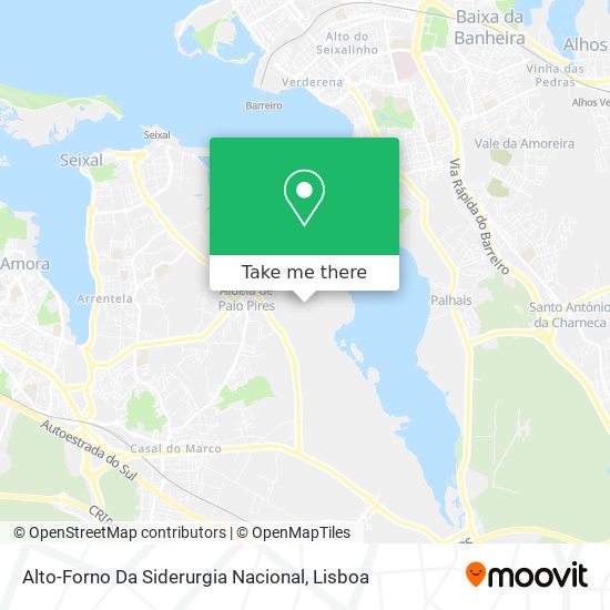 Alto-Forno Da Siderurgia Nacional mapa