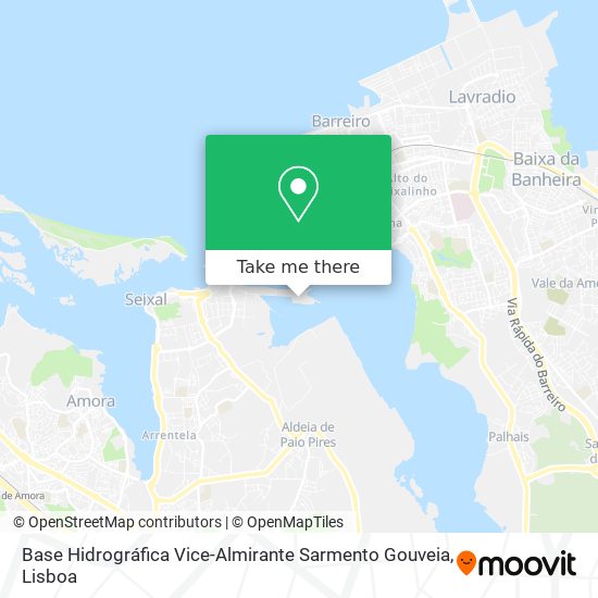 Base Hidrográfica Vice-Almirante Sarmento Gouveia mapa