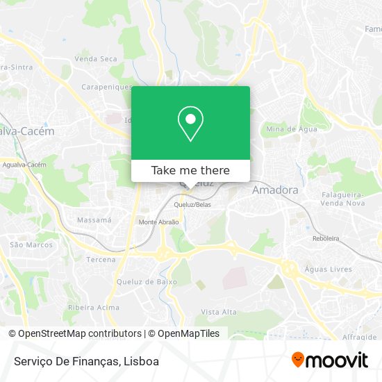 Serviço De Finanças mapa