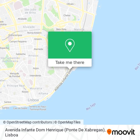 Avenida Infante Dom Henrique (Ponte De Xabregas) map