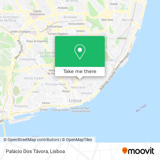 Palácio Dos Távora map