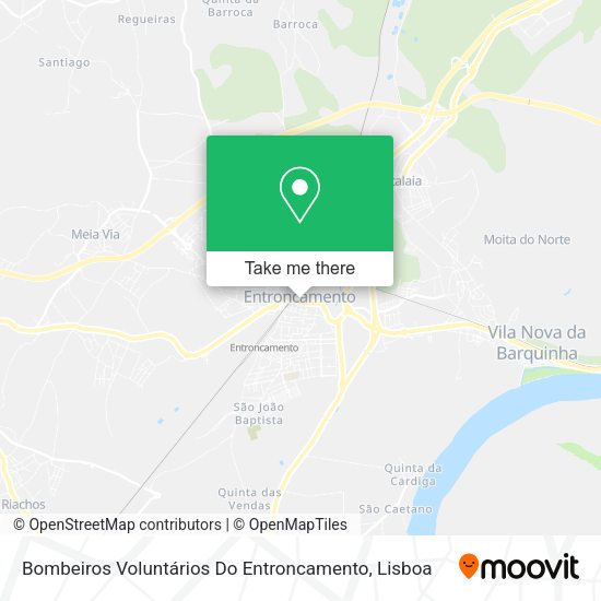 Bombeiros Voluntários Do Entroncamento mapa