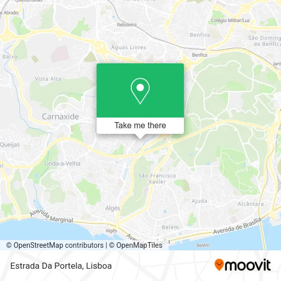 Estrada Da Portela map