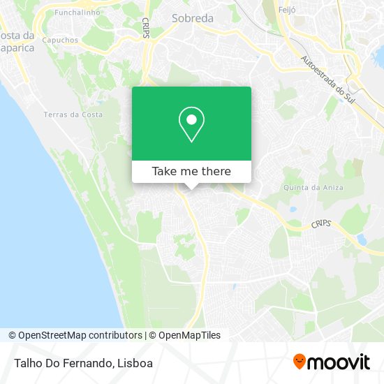 Talho Do Fernando mapa