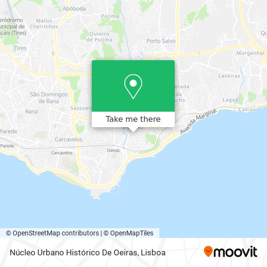 Núcleo Urbano Histórico De Oeiras mapa