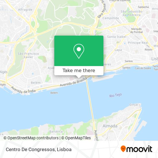 Centro De Congressos mapa