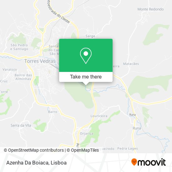 Azenha Da Boiaca mapa